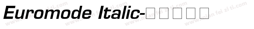 Euromode Italic字体转换